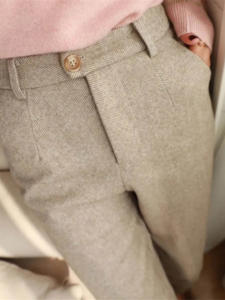 Casual High Waisted Trousers