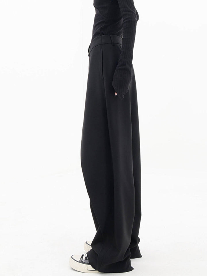 Modern Slanting Button Pants