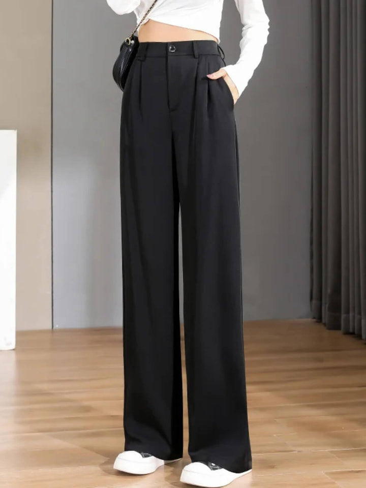 Vintage Baggy Straight Trousers