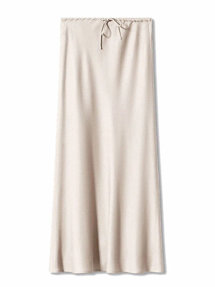 Elegant High-Waist Straight Maxi Skirt