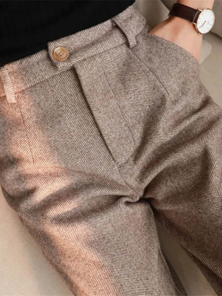 Casual High Waisted Trousers