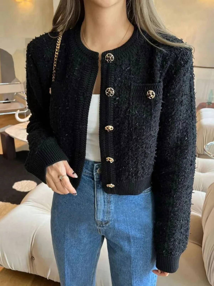 Retro Long Sleeve Cardigan