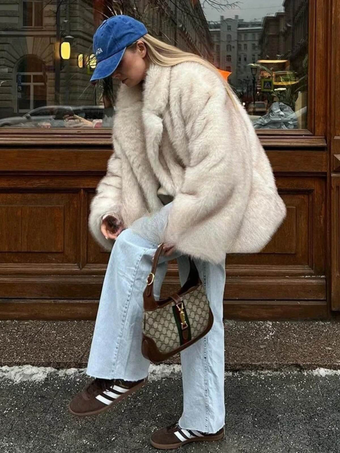 Trendy Oversized Long Sleeve Coat