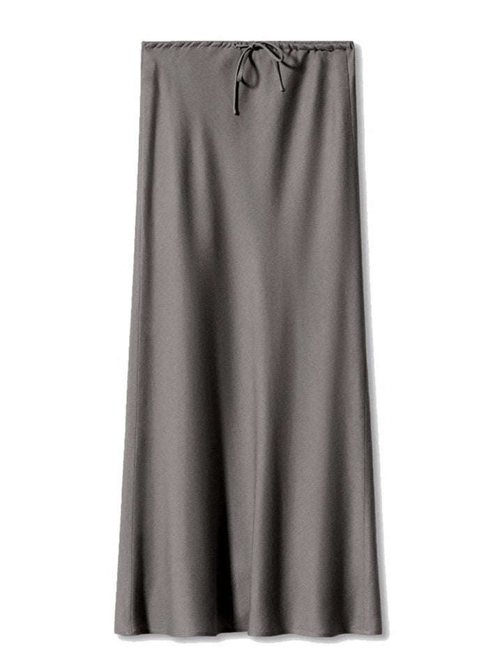 Elegant High-Waist Straight Maxi Skirt