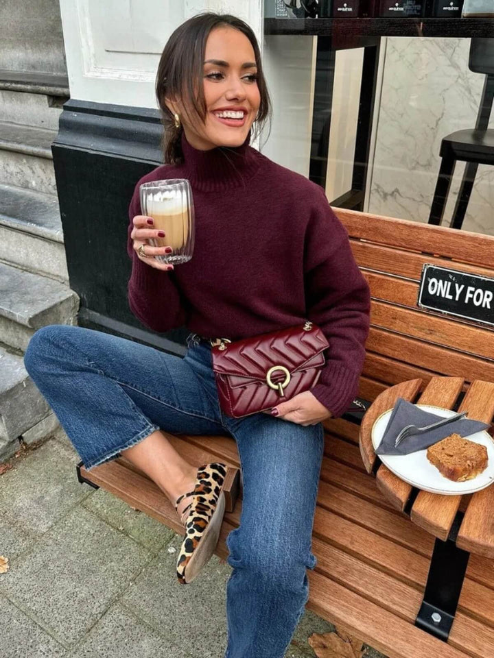 Cozy Long Sleeve Turtleneck Sweater