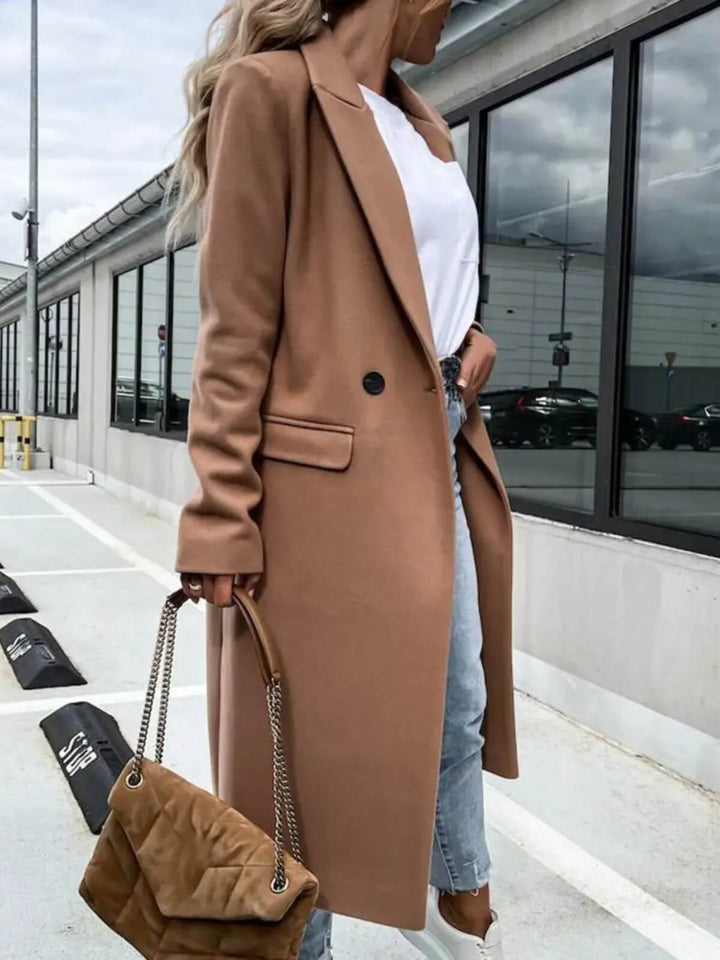 Elegant Long Blazer Trenchcoat