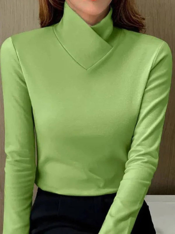 Turtleneck Sweater with High Collar