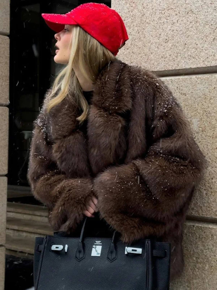 Trendy Oversized Long Sleeve Coat