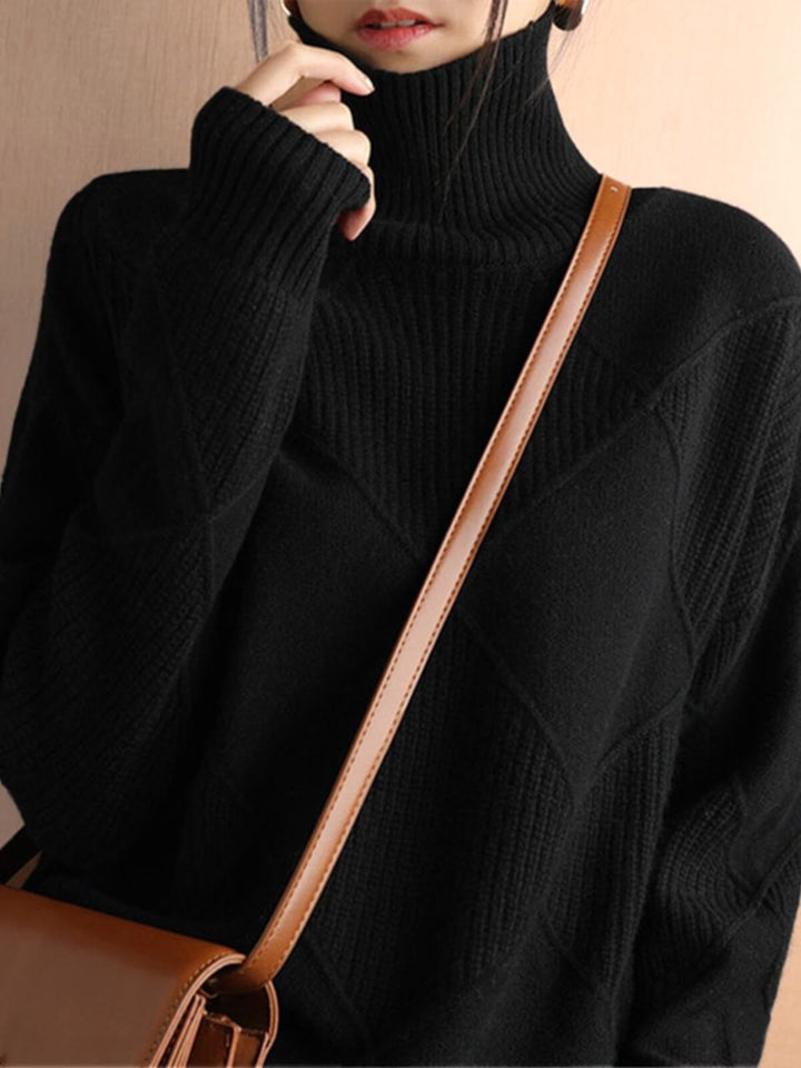 Structured Turtleneck Sweater
