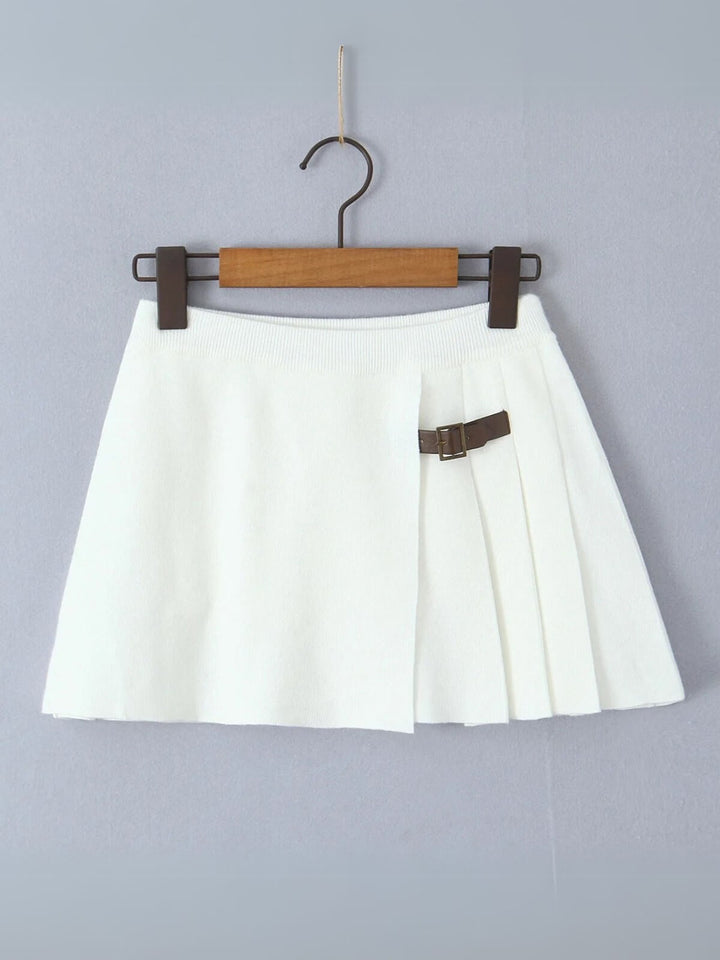 Vintage Pleated Mini Skirt