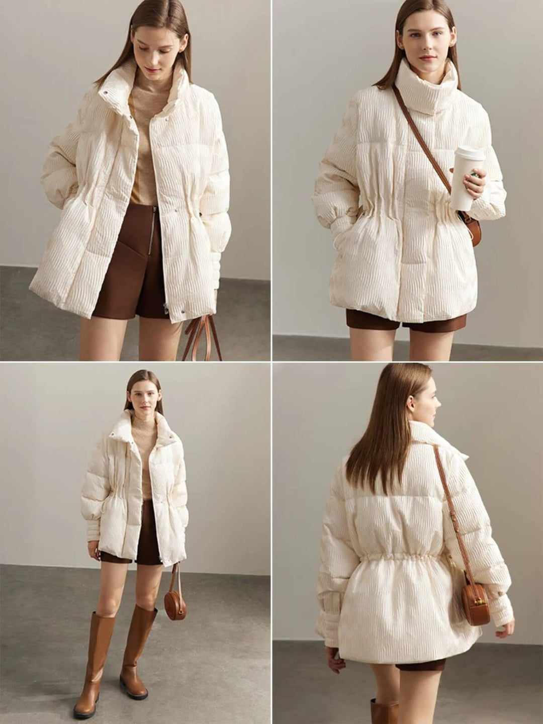 Minimalist Duck Down Puffer Coat