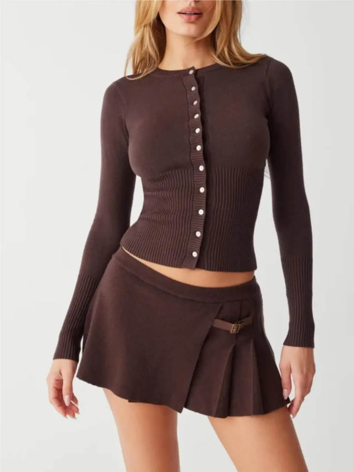 Vintage Clothes Cropped Long Sleeve Sweater