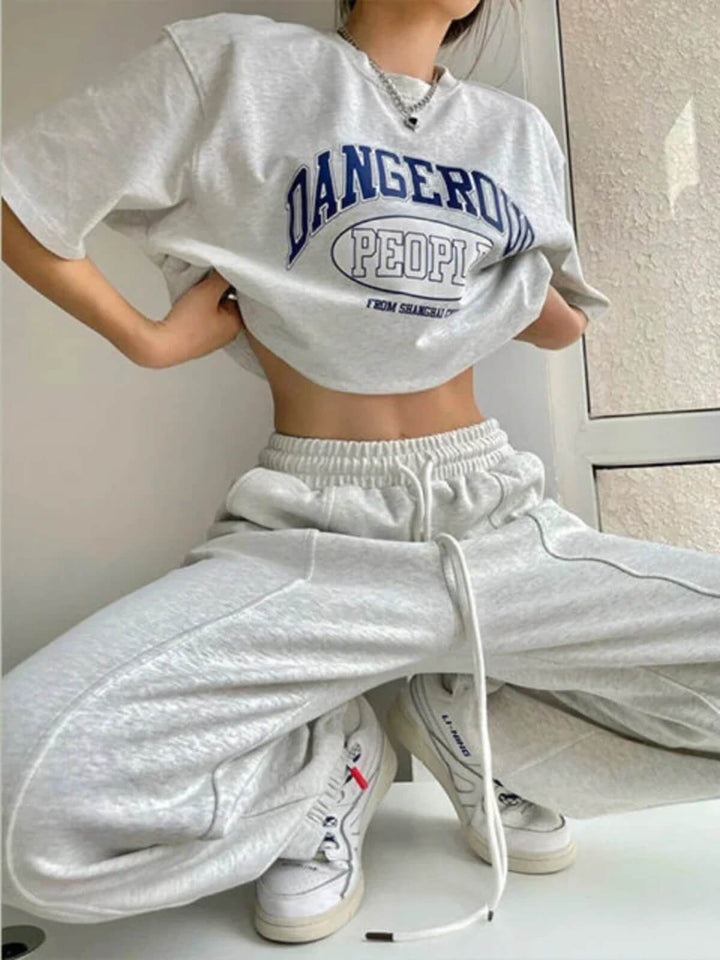 Casual Wide Leg Sweatpants