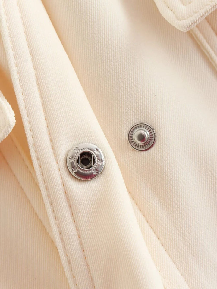 Cropped Long Sleeve Bomber Jacket