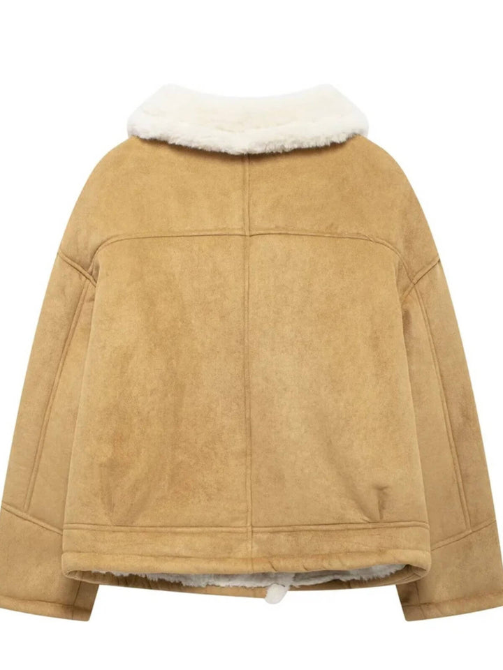Versatile Loose Fur Motorcycle Jacket