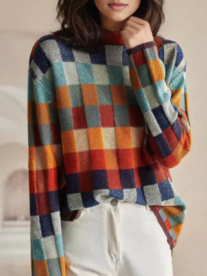 Colourful Turtleneck Sweater