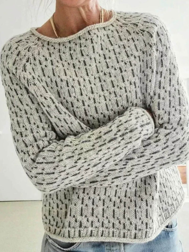 Cozy Structured Boat Neck Sweater