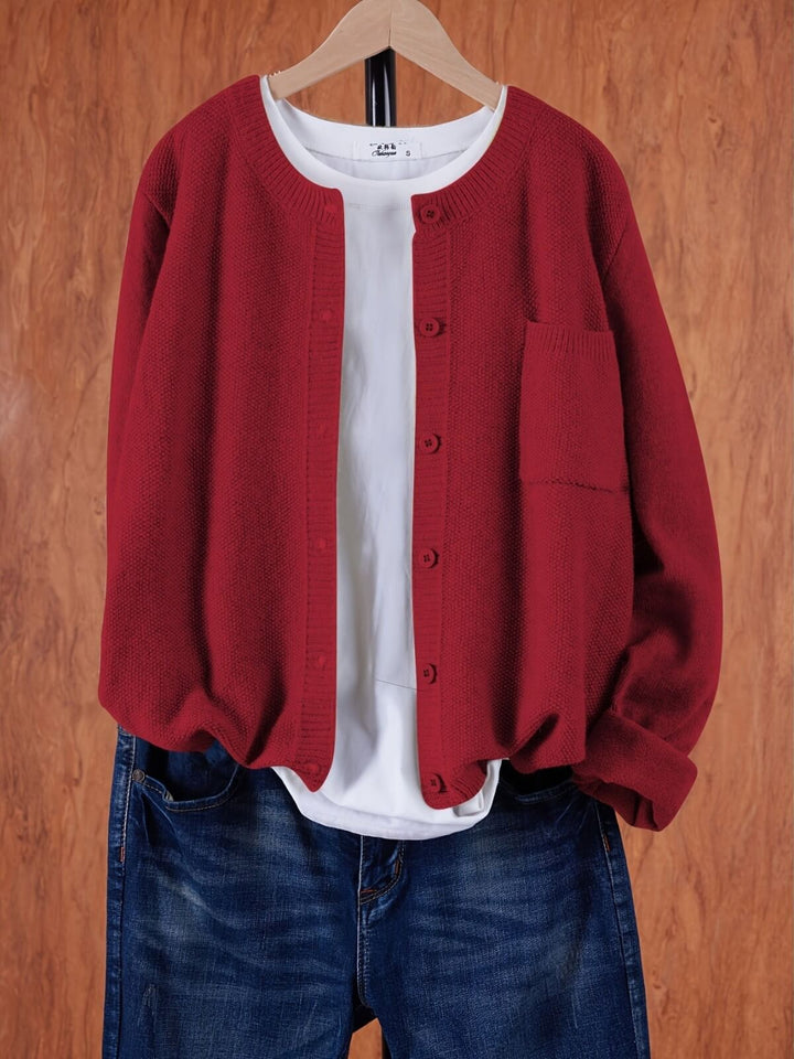 Women's Casual Cardigan With Pocket
