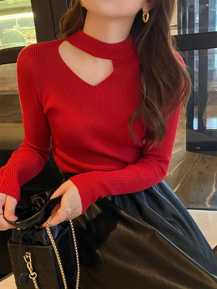 Women's Slim Fit Knitted Sweater