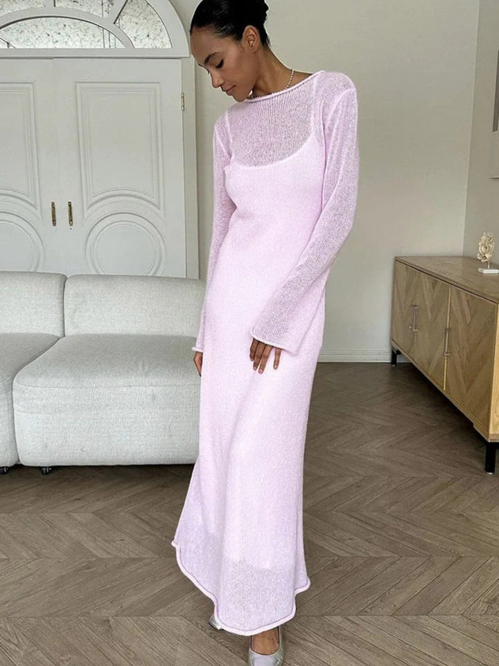 See Through Knitted Dress