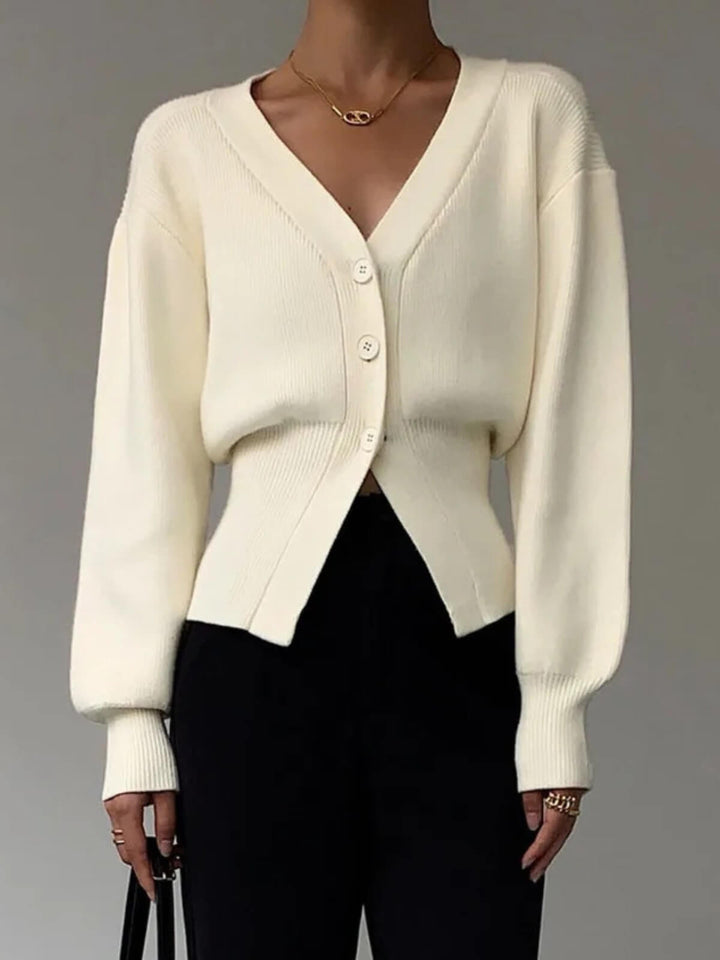 Elegant Korean Fashion Long Sleeves Knitted Cardigan
