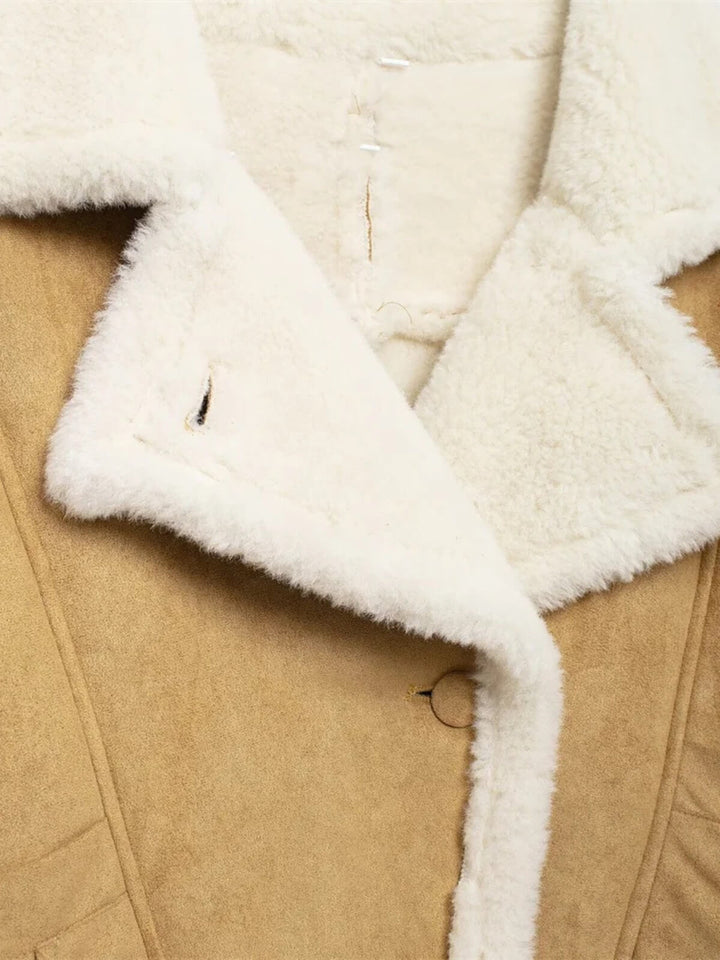Versatile Loose Fur Motorcycle Jacket