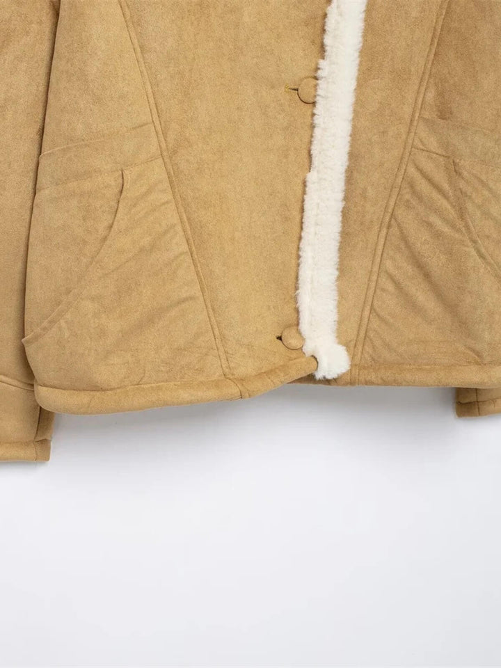 Versatile Loose Fur Motorcycle Jacket