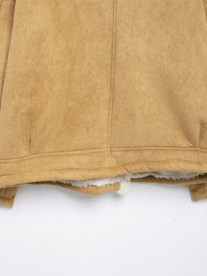 Versatile Loose Fur Motorcycle Jacket