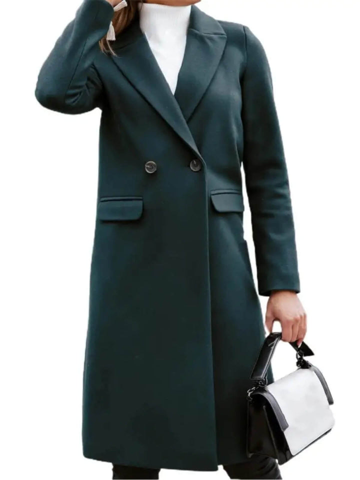 Elegant Long Blazer Trenchcoat