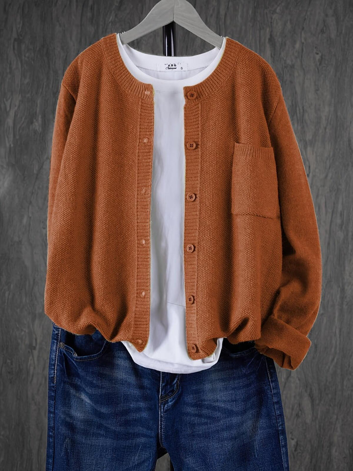Women's Casual Cardigan With Pocket