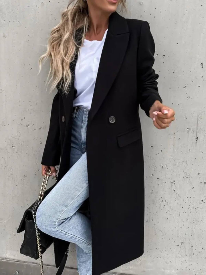 Elegant Long Blazer Trenchcoat