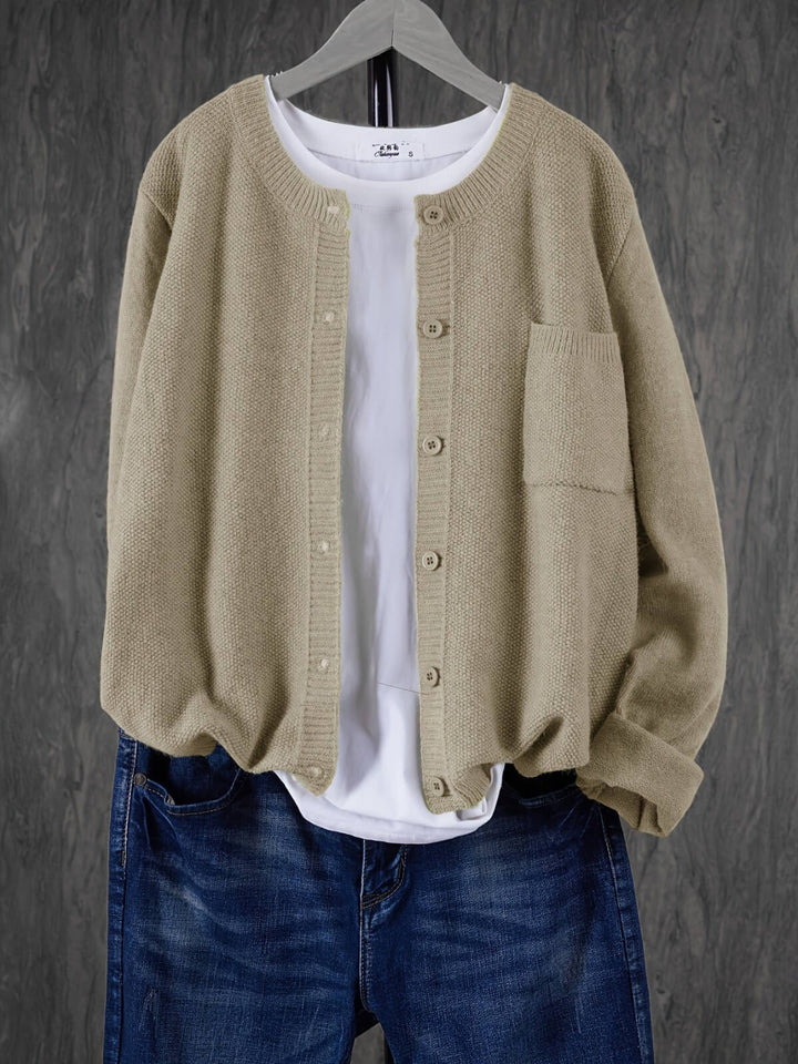 Women's Casual Cardigan With Pocket