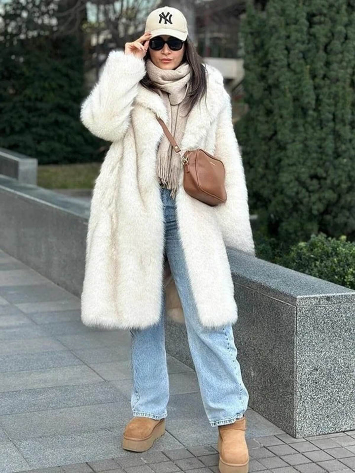 Women's Slouchy Chic Gradient Long Overcoat