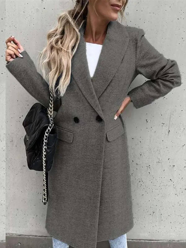 Elegant Long Blazer Trenchcoat