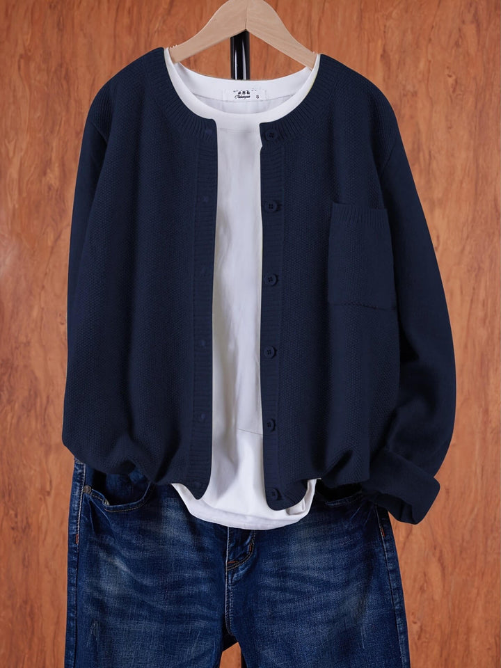 Women's Casual Cardigan With Pocket