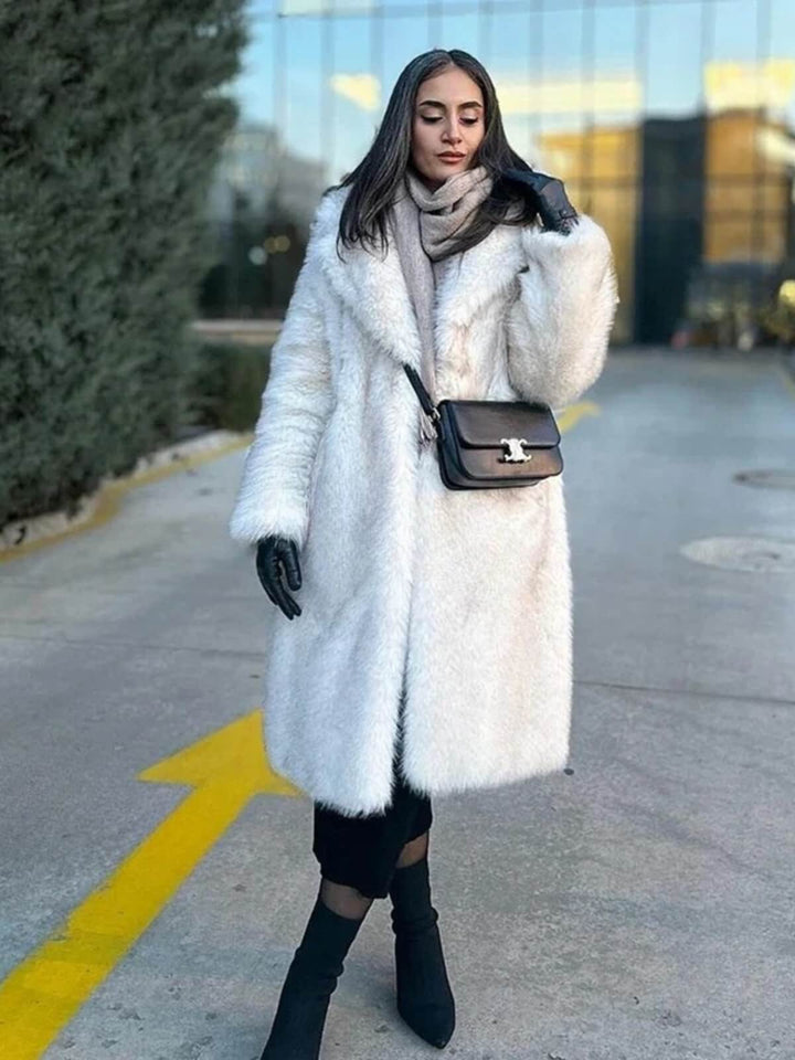 Women's Slouchy Chic Gradient Long Overcoat