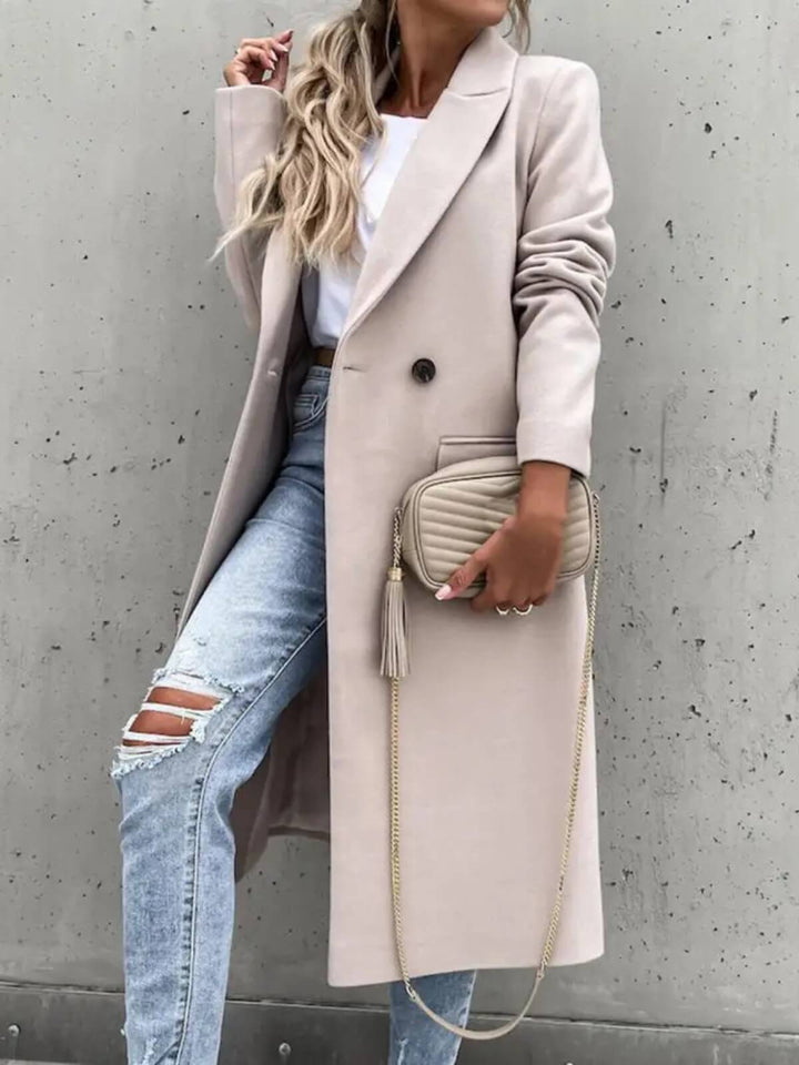 Elegant Long Blazer Trenchcoat