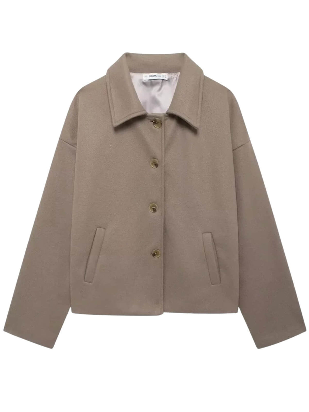 Long Sleeve Lapel Solid Button Coat