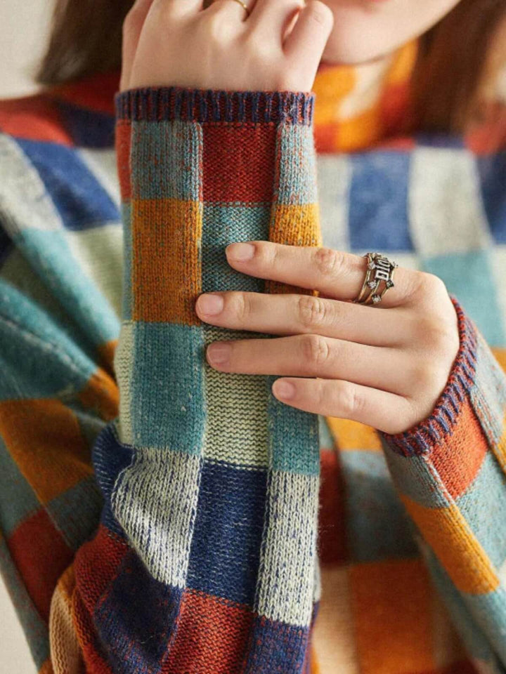 Colourful Turtleneck Sweater