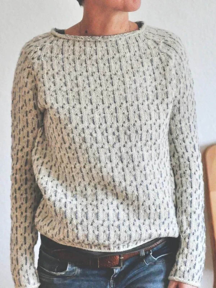 Cozy Structured Boat Neck Sweater