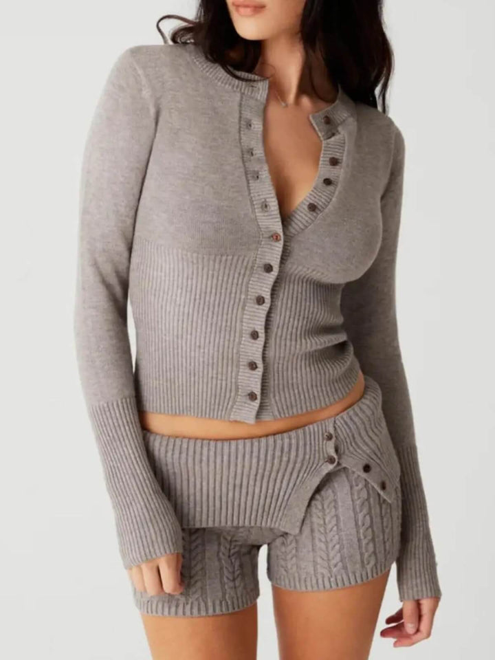 Vintage Clothes Cropped Long Sleeve Sweater