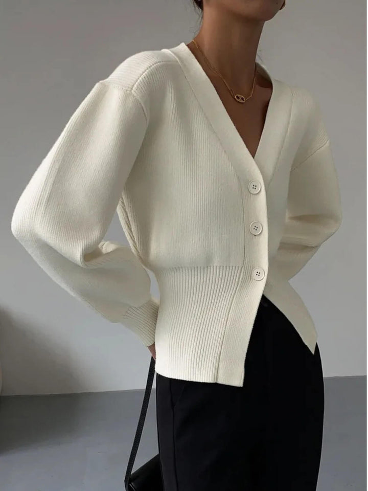 Elegant Korean Fashion Long Sleeves Knitted Cardigan
