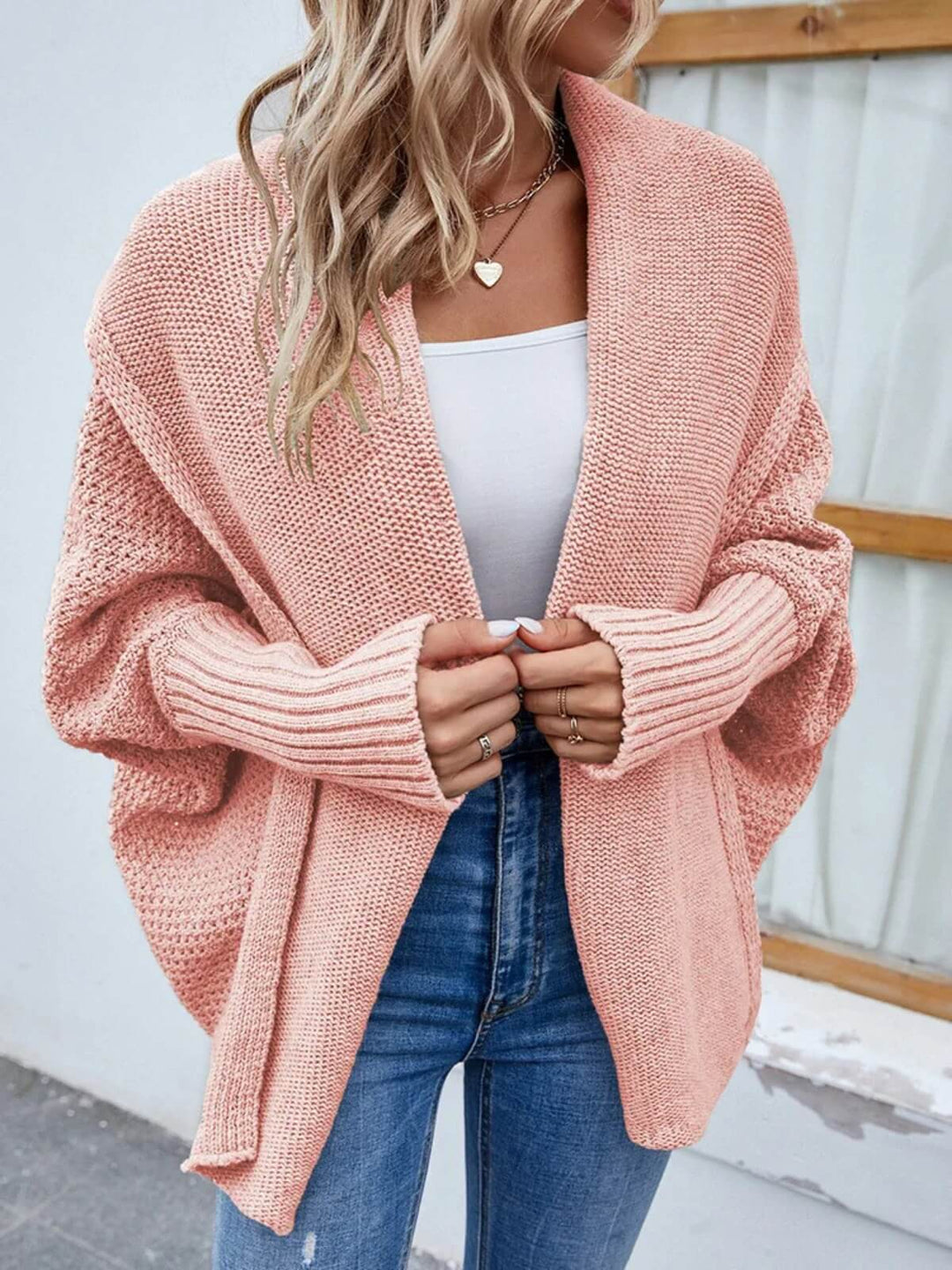 Long Loose Knitted Cardigan