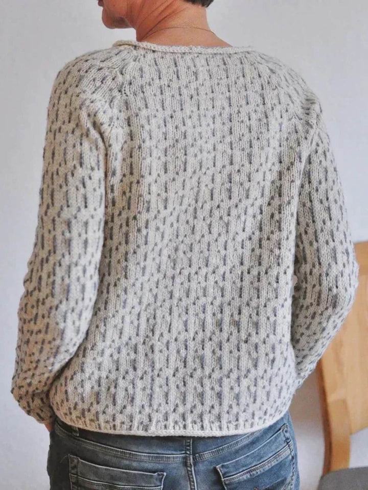 Cozy Structured Boat Neck Sweater