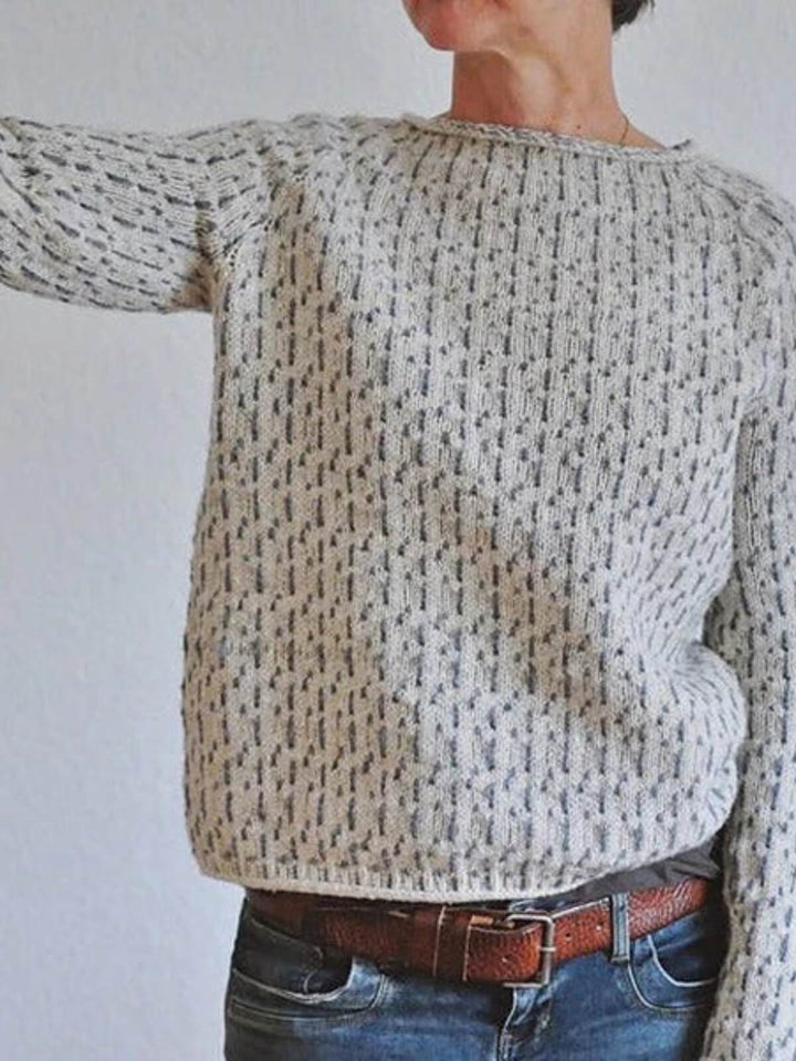 Cozy Structured Boat Neck Sweater