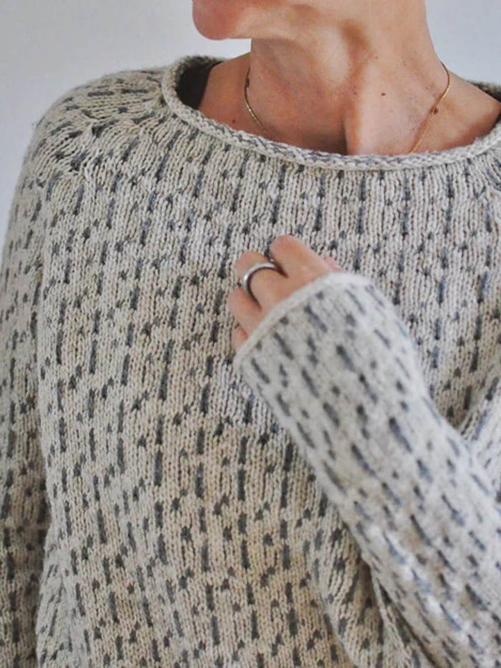Cozy Structured Boat Neck Sweater