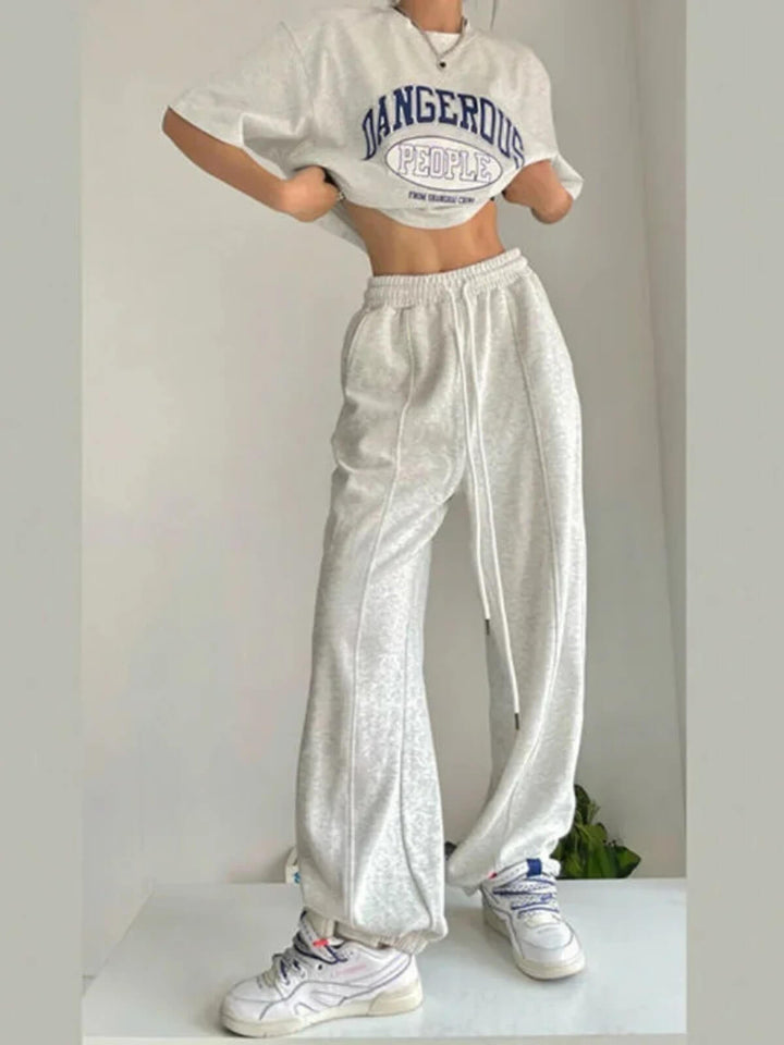 Casual Wide Leg Sweatpants