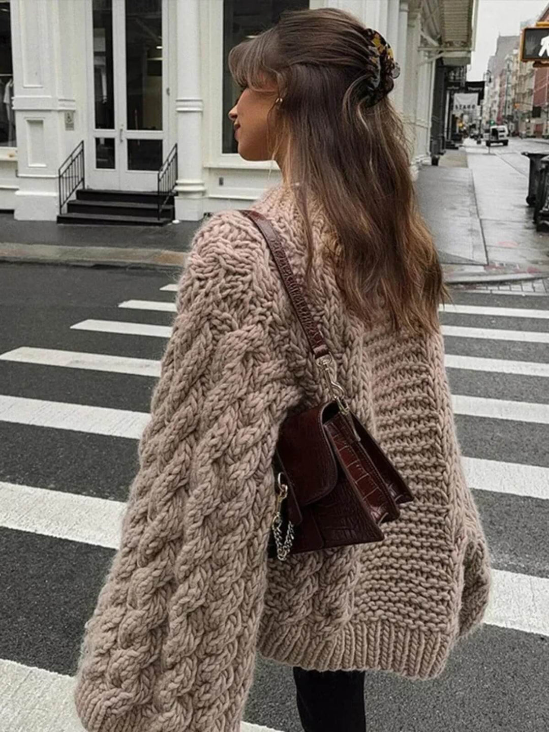 Women's Oversized Long Sleeve Sweater