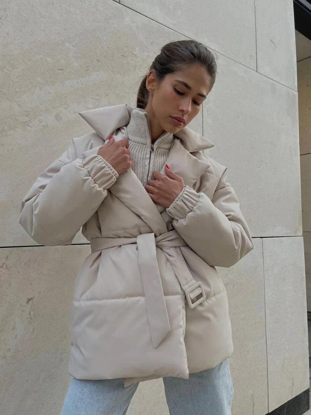 Vintage Loose Cotton Puffer Jacket