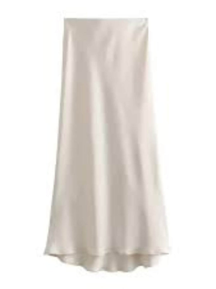 Elegant High Waist Long Skirt